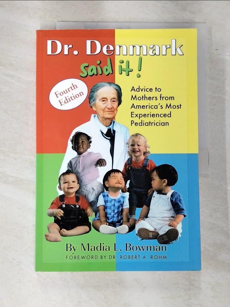 二手書|【JRS】Dr. Denmark Said It_Madia L. Bowman