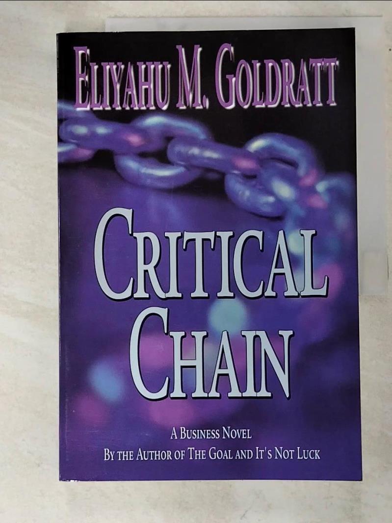 二手書|【J26】Critical Chain_Eliyahu M.Goldratt