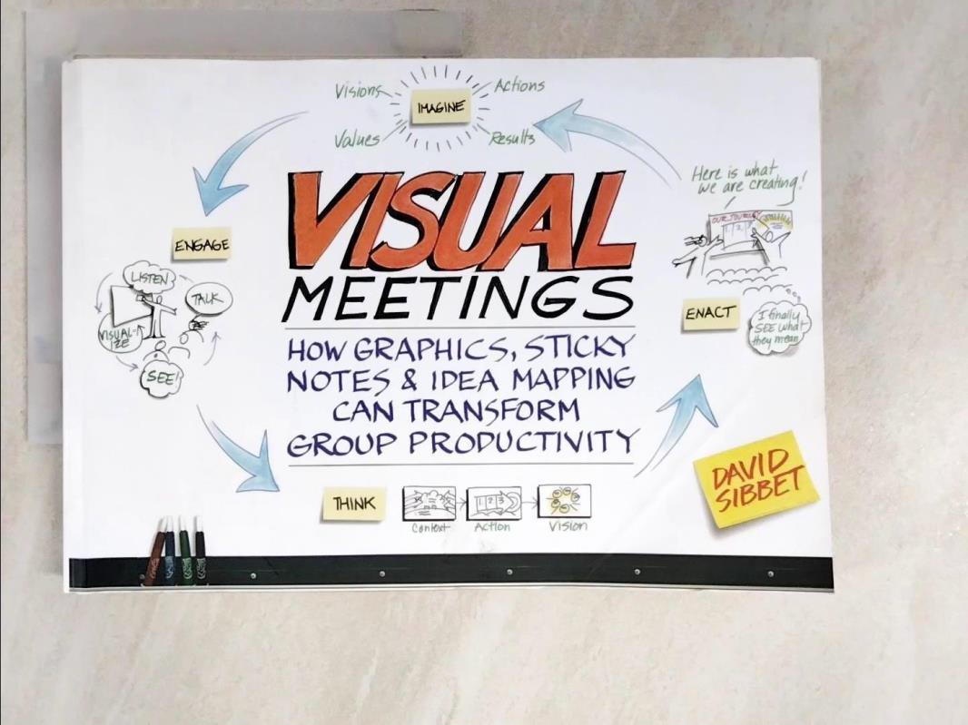 二手書|【DDL】Visual Meetings: How Graphics, Sticky Notes & Idea Mapping Can
