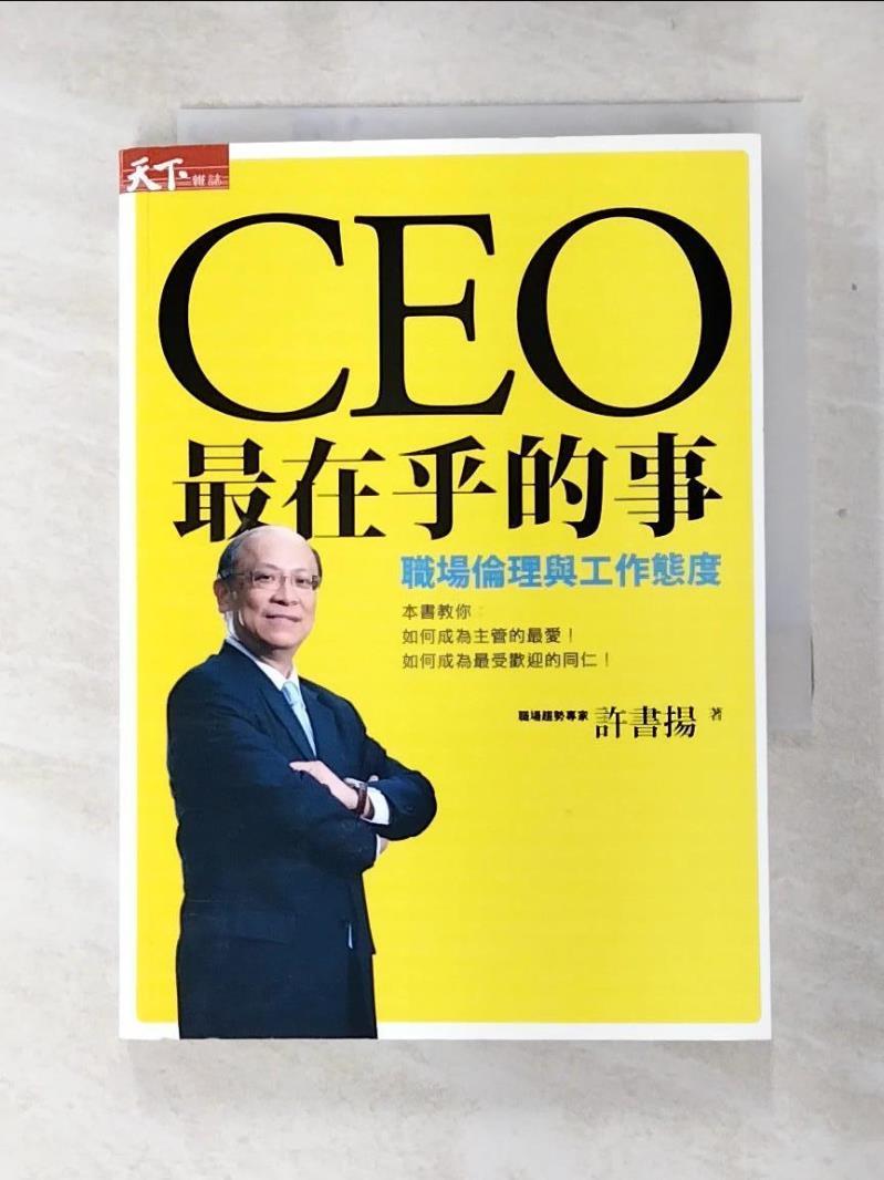 二手書|【BG2】CEO最在乎的事-職場倫理與工作態度_許書揚