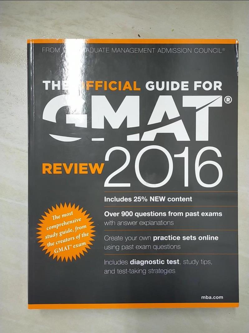 二手書|【EWG】The Official Guide for GMAT Review 2016…_GMAC