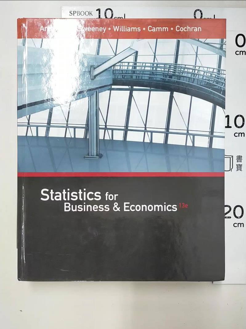 二手書|【KNN】Statistics for Business & Economics_Anderson, David R./ Sweeney