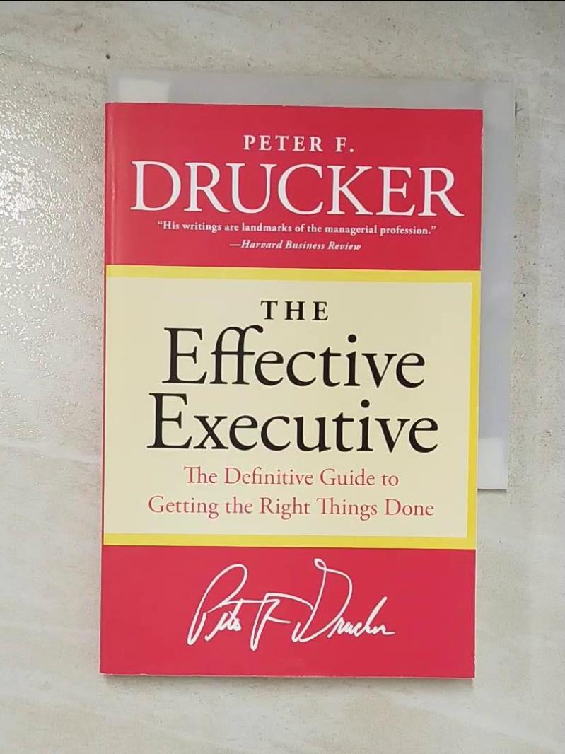 二手書|【GUV】The Effective Executive_Drucker, Peter Ferdinand