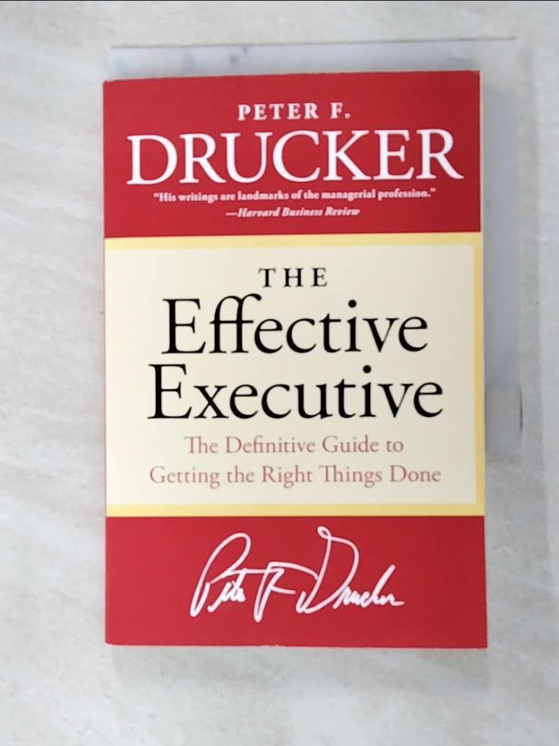 二手書|【GTW】The Effective Executive_Drucker, Peter Ferdinand