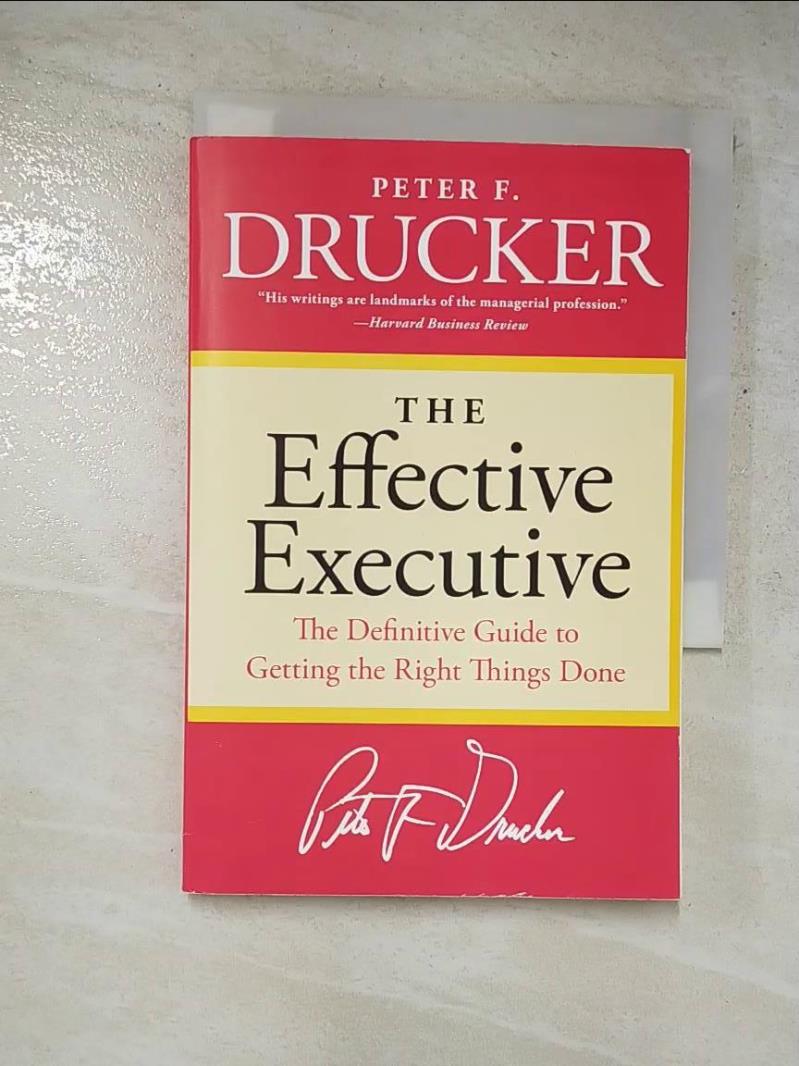 二手書|【GUE】The Effective Executive_Drucker, Peter Ferdinand
