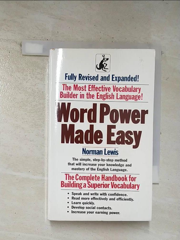 二手書|【BK5】Word Power Made Easy_Lewis, Norman